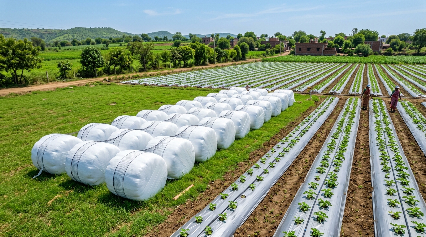 Agricultural mulch film manufacturer and UV stabilized silage film suppliers crop yield guide