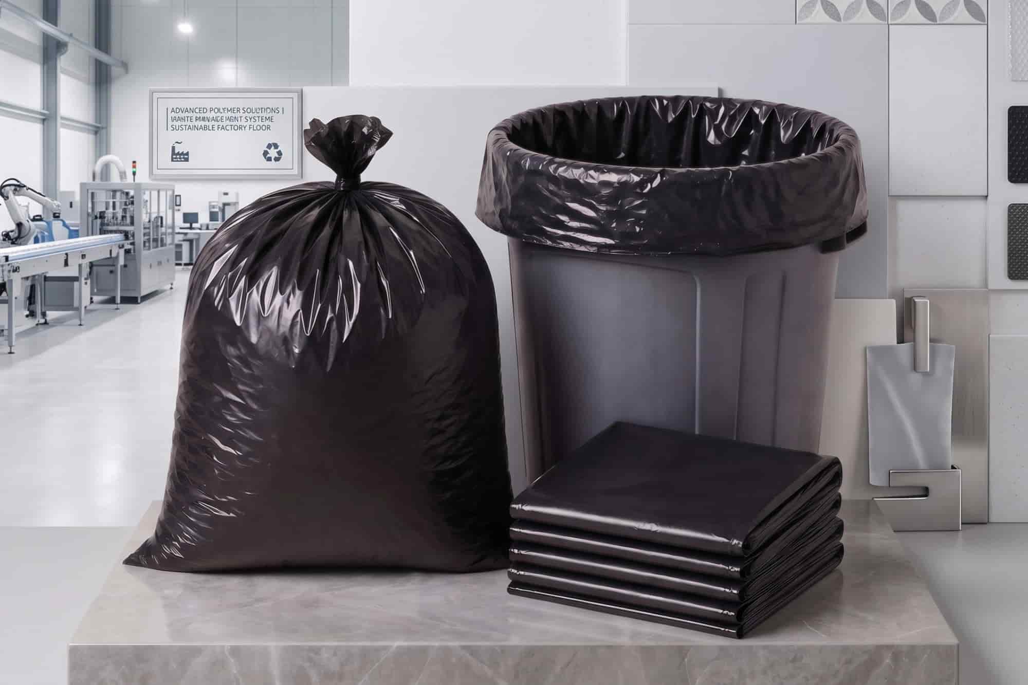 Heavy duty garbage bags manufacturer, institutional black garbage bags wholesale, hospital biomedical waste bags supplier, biodegradable garbage bags