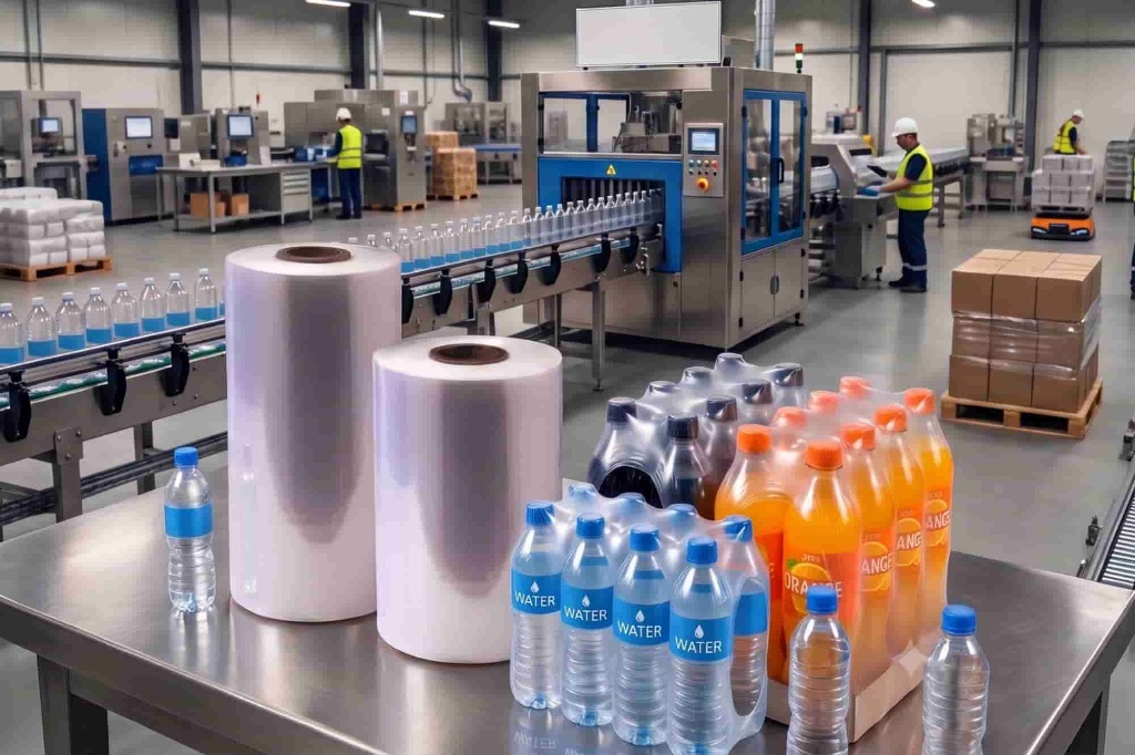 LLDPE shrink film roll manufacturer, automated packaging shrink film, high puncture resistance heat shrink rolls